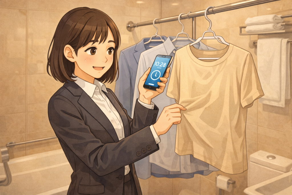 ホテルで洗濯物を干す完全ガイド｜翌朝までに乾かす方法と失敗しない場所選び