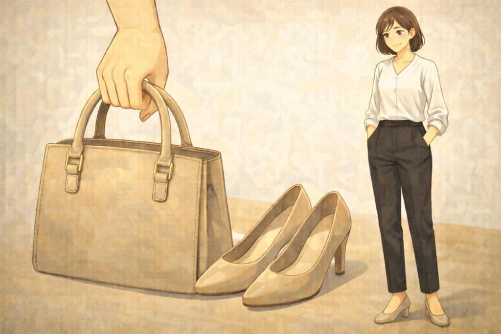 ベージュバッグが合わせにくい本当の原因｜今すぐ直せる4つの色合わせルール