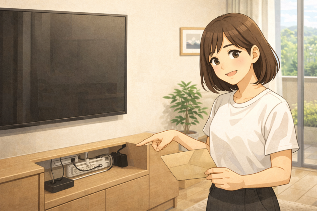 賃貸でテレビを壁掛けする方法｜配線の隠し方から原状回復まで解説
