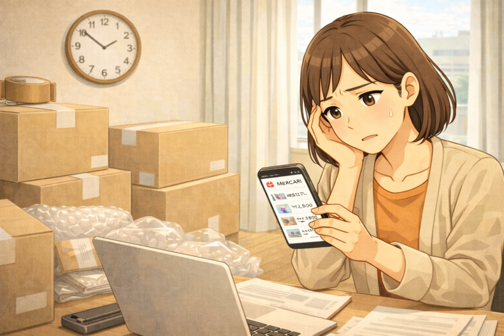 メルカリで時間を失い続ける前に｜今すぐ判断できる3つの基準と即効テクニック